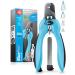 Bluepet Krallensch n adjustable professional claw scissors for large dogs and cats - extra strong and sharp claw cutter for hard claws - including nail file size M -L Means to large claws