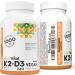 PlantVital High-Potency Vegan Vitamin D3 + K2 - (1000IU / 25 mcg + 120 mcg) for Bones Teeth Good Health and Immune System - Patented MK7 Form - K2 D3 vitamin - 8 Months Supply - 240 Capsules. 240 count (Pack of 1) - Buy Online on SooperMarket.com