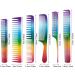 6-Piece Rainbow Hair Cutting Comb Set - Salon Quality Rat Tail and Teasing Combs for All Hair Types - Perfect Christmas Gift - Buy Online on SooperMarket.com