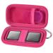 Protective cover for cardiacia 1l 6l Personal EKG monitor storage holder suitable for sec portable heart rate knife heart rate knife heart monitor pocket organizer (pill dinner in the scope of delivery rose red