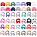 Merkaunis 42 Pcs Cute Bow Hair Band Spa Hair Headband Fluffy Makeup Headband Adjustable Skincare Fluffy Headband Shower Hair Band for Women Girls Gifts Yoga Sports