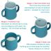 TUM TUM 3-way Baby Trainer Cup 180ml (Blue) | Designed by Feeding Specialist - Buy Online on SooperMarket.com