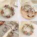 DORIS&JACKY Crystal Hair Tie Ponytail Holder with Rhinestone Beads - Handmade Hair Accessories for Women & Girls (3-flower with pearl 4 pcs) - Buy Online on SooperMarket.com