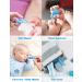 OTTOLIVES 24 in 1 Baby Healthcare & Grooming Kit - Electric Nail Trimmer Set for Newborns to Toddlers - Nursery Health Care & Haircut Tools - Blue - Buy Online on SooperMarket.com
