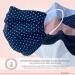 Buy Tanzmuster Washable Cotton Masks for Kids & Adults - 2-Ply Black & White Dotted - Nose Clip & Filter Pocket - OEKO-TEX Standard 100 | International Shipping Available - Buy Online on SooperMarket.com