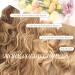 Feshfen Secrets Invisible Hair Extensions - Long Corrugated Synthetic Hair for Women | Dark Golden Mix 50 cm - Buy Online on SooperMarket.com