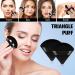 WLLHYF Triangle Powder Puff Set - 6 Piece Soft Velour Makeup Sponges for Mineral Powder, Loose Powder, Wet Dry Foundation - Beauty Tool for Body and Face - Black - Buy Online on SooperMarket.com