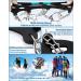 Roohiseng Ice Cleats Crampons - 24 Stainless Steel Spikes - Anti-Slip Traction for Boots & Shoes - Ideal for Hiking, Fishing, Walking, Climbing - Men & Women - Large Size - Buy Online on SooperMarket.com