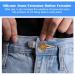 8 Pcs Button Waist Extender Set for Jeans, Trousers, Pants, Shirts | Adjustable Elastic Collar Extenders, Stainless Steel | Silver + Bronze - Add 1.4 inch - Buy Online on SooperMarket.com