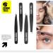 Segomo Tools 4 Piece Tweezer Set for Women - Precision Ingrown Hair Removal Kit with Flat, Angled, Slant & Pointed Tips - TW004 - Buy Online on SooperMarket.com