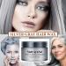 Silver Gray Hair Wax Pomade - Long Lasting Washable Temporary Color for Party Cosplay & Date | Non-Greasy Matte Styling Wax - Buy Online on SooperMarket.com