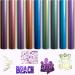 HTV Chameleon Heat Transfer Vinyl Bundle 9 Packs 12x10 Iron On Vinyl for T-Shirt 9 Assorted Chameleon Gradient Change Color PU HTV Sheet DIY Design for T-Shirt Blue