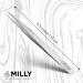 MILLY Professional Series Straight Lash Eyelash Extension Tweezers - Titanium Coated Stainless Steel - Precision Pointed Tip - 14 cm - Buy Online on SooperMarket.com