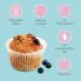 Cookie Crumbles Blueberry Muffin Mix | 225g | No Dairy | No Preservatives | Ready in 30 Minutes | 100% Natural Ingredients | Delicious Blueberry Goodness - Buy Online on SooperMarket.com