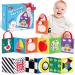 Synearry color baby fabric book picture book made of fabric with mirrors toddlers perception learning toys 0-3 0-6 months gifts for babies