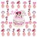 49 pieces mini mouse tortendeco mini mouse cake decoration mouse star love girl birthday cake decoration cartoon mouse cake topper for girls birthday party cake decoration pink