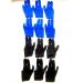 LLJ Billiard Gloves 12 PCS Set 3 Fingers Pool Cue Gloves for Left/Right Hand