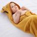 Bamboo Hooded Baby Bath Towel | Toddler Wearable Blanket | Lion Animal Bathrobe 75x75cm - Buy Online on SooperMarket.com