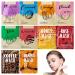 10 Face Masks Face Masks Skincare Sheet Hydrate Nourishing Moisturize Brightening Soothe Face Mask Set Sheet Face Mask for Women Girls for a Lot of Skin Type