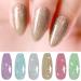 YTD Likomey Colorful Glitter Gel Nail Polish Set - 8 Pcs 6ml with Base and Top Coat - Sparkly Rainbow Manicure Kit in Lavender, Mint, Blue, Silver, Gold, Red, Pink, Green - Buy Online on SooperMarket.com
