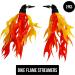 Iconikal Bicycle Scooter Flame Streamers - Fun Handlebar Attachment for a Stylish Ride - Buy Online on SooperMarket.com