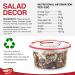 Tropgo Salad Decor - Healthy Salad Mix with Salted Almonds Dried Cranberries and Seeds in a Reusable and Recyclable Tub - Guilt Free Mixed Nuts and Dried Fruits - Salad Topper for all Ages (200G) - Buy Online on SooperMarket.com