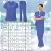 Comfortable and Durable Bahoki Essentials Scrub Set - Ideal for Nurses - Ceil Blue X-Small - Buy Online on SooperMarket.com