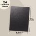Black Glitter Cardstock Paper - 24 Sheets for Crafts, Birthday Cards, Wedding Invitations - 280gsm, 8.5x11 - Buy Online on SooperMarket.com