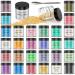 Mica Powder for Epoxy Resin - 30 Colors Pigment Powder Resin Dye, Natural Cosmetic Grade Glitter Colorant Pearlescent Powder for Paint, Soap Making, Nail Polish, Candle Making, Bath Bombs, Slime, 5g Mica Powder Set