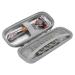 Linkidea Generic EVA Hard Shell Travel Case for Safety Razor Shaving Accessories Blade Head Portable for Men Silver