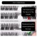 120PC Eyelash Cluster DIY Extension Kit - Natural Look C/D Curl Soft 10-16mm Lengths Applicator & Adhesive Included - Buy Online on SooperMarket.com