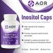 AOR Inositol Caps 500mg 180 Capsules - Myo-Inositol Supplement for Mental Well-Being & Cognitive Support - Promotes Healthy Brain Function & Cell Communication - Supports Women's Hormonal Balance 180 count (Pack of 1) - Buy Online on SooperMarket.com