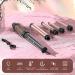 5 in 1 Curling Iron Set - Instant Heat Hair Curling Wand with Interchangeable Ceramic Wands & Accessories | Perfect for Girls & Women - Buy Online on SooperMarket.com