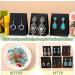 Eersida 100 Pcs Standing Earring Display Cards - Black | Jewelry Packaging for Small Business, DIY Earrings, Retail Show - Shop Now! - Buy Online on SooperMarket.com