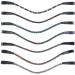 HKM Precious Headband Black/Grey/White One Size