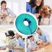 MUKSIRON Inflatable Dog Cone Collar | Adjustable Recovery Collar for Dogs & Cats | Prevent Biting & Scratching | Green-Blue | Large Size - Buy Online on SooperMarket.com