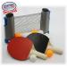 Deluxe Table Tennis (Ping Pong) Set with Adjustable Net, 2 Paddles, 6 Balls & Storage Bag - Buy Online on SooperMarket.com