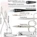 Buy Three Swords Germany 10-Piece Manicure Set 'Spezia' - Blue Artificial Leather Case | Nail Scissors Skin Scissors Nail Pliers & More - Buy Online on SooperMarket.com