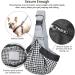 Cuby Dog Carrier Bag for Small Dogs | Breathable Cotton Travel Bag | Safe & Convenient for Pets (Gray-White) - Buy Online on SooperMarket.com