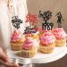 Cyodoos 24PCS Music Singe Cupcake Toppers Music Enthusiast Concert Theme Legendary Since 1989 Theme Party Birthday Birthday Cupcake Toppers for Girls Music Singer Party Cupcake Toppers Black - Buy Online on SooperMarket.com