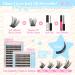 CALAILIS Self Adhesive Eyelashes - 72 Pcs D Curl Press-On Lash Clusters No Glue Needed Reusable DIY Kit with Tweezers for Beginners - ZN23 - Buy Online on SooperMarket.com