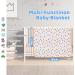 Miracle Baby Muslin Swaddle Blanket for Boys and Girls - Grey Dinosaur Print - 110x150cm - Summer Cotton - Double Layered - Buy Online on SooperMarket.com