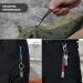 Buy Durable Nylon & Stainless Steel Materium Key Rings with Mini Carabiner | 3-Pack Red Keychains for Lanyards & Paracord - Buy Online on SooperMarket.com