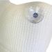 Super Soft White Bath Pillow with Suction Cups - Removable, Washable Cover - Buy Online on SooperMarket.com