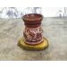Hand Painted Red Elephant Soapstone Oil Burner Aroma Diffuser | Jali Work Tea Light Holder for Aromatherapy - Buy Online on SooperMarket.com