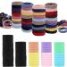 160 pieces of hair tie women braid rubber hair bands elastic colorful hair tie 60 pieces premium rubber bands hair bands for women 100 pieces of cotton hair tie in 7 colors 160PCs
