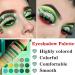 QIUFSSE 15-Color Green Eyeshadow Palette - Highly Pigmented Matte & Glitter Shades for Long-Lasting, Blendable Makeup - Perfect for Women, Christmas, Halloween - Buy Online on SooperMarket.com