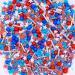Sprinkletti - Stars and Stripes- 30g Cake Topper Sprinkles - Chocoballs Rods Balls Strands And Sugar Star Shapes - Edible Cake Decorations - Birthday Cake Sprinkles 30g Stars and Stripes - Buy Online on SooperMarket.com