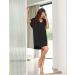 Aseniza Women's Nightdress Nightshirt Loungewear V Neck Casual Oversized Sleepwear - Black XXL - Buy Online on SooperMarket.com