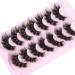 Geeneiya Dense 8D Mink Fluffy Cat Eye Lashes Pack for Long, Thick Volume - Look Like Extensions - Buy Online on SooperMarket.com